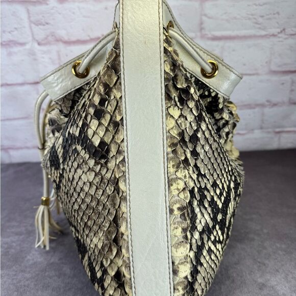 RARE Gucci Interlocking Icon Gg Exotic Python Snakeskin Large Hobo Bag - Picture 4 of 14